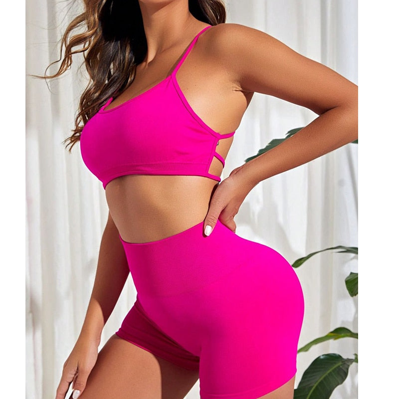 Conjunto Fitness Bermuda + Top Diva